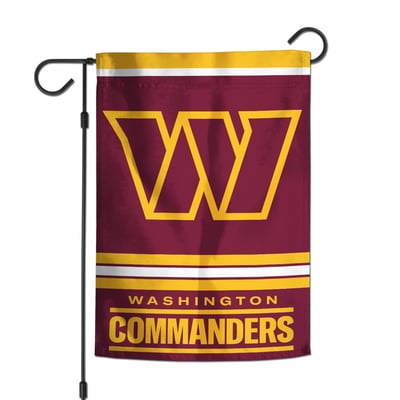 Washington Commanders WinCraft 12" x 18" Team Double-Sided Garden Flag