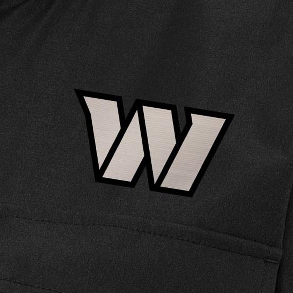 Washington Commanders Antigua Women's  Brushed Carbon Even Par Full-Zip Jacket – Black