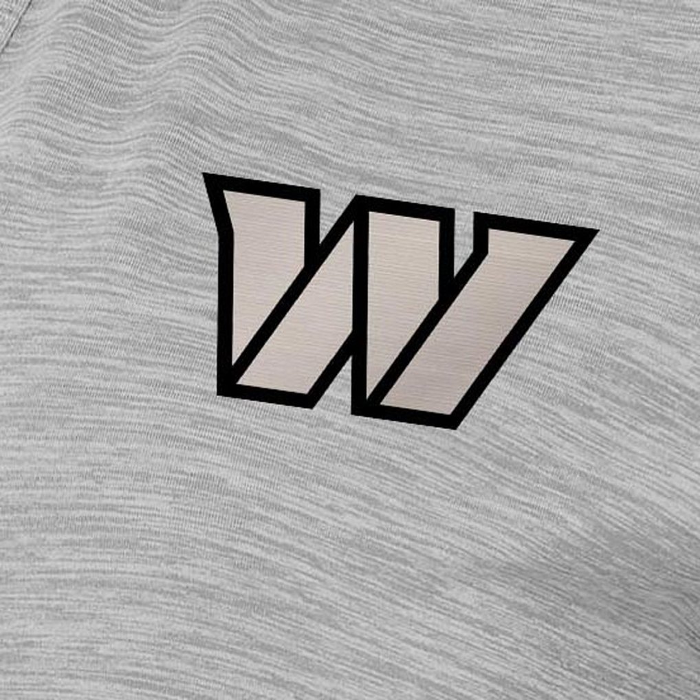  Washington Commanders Antigua Women's Layout V-Neck Polo - Heather Gray