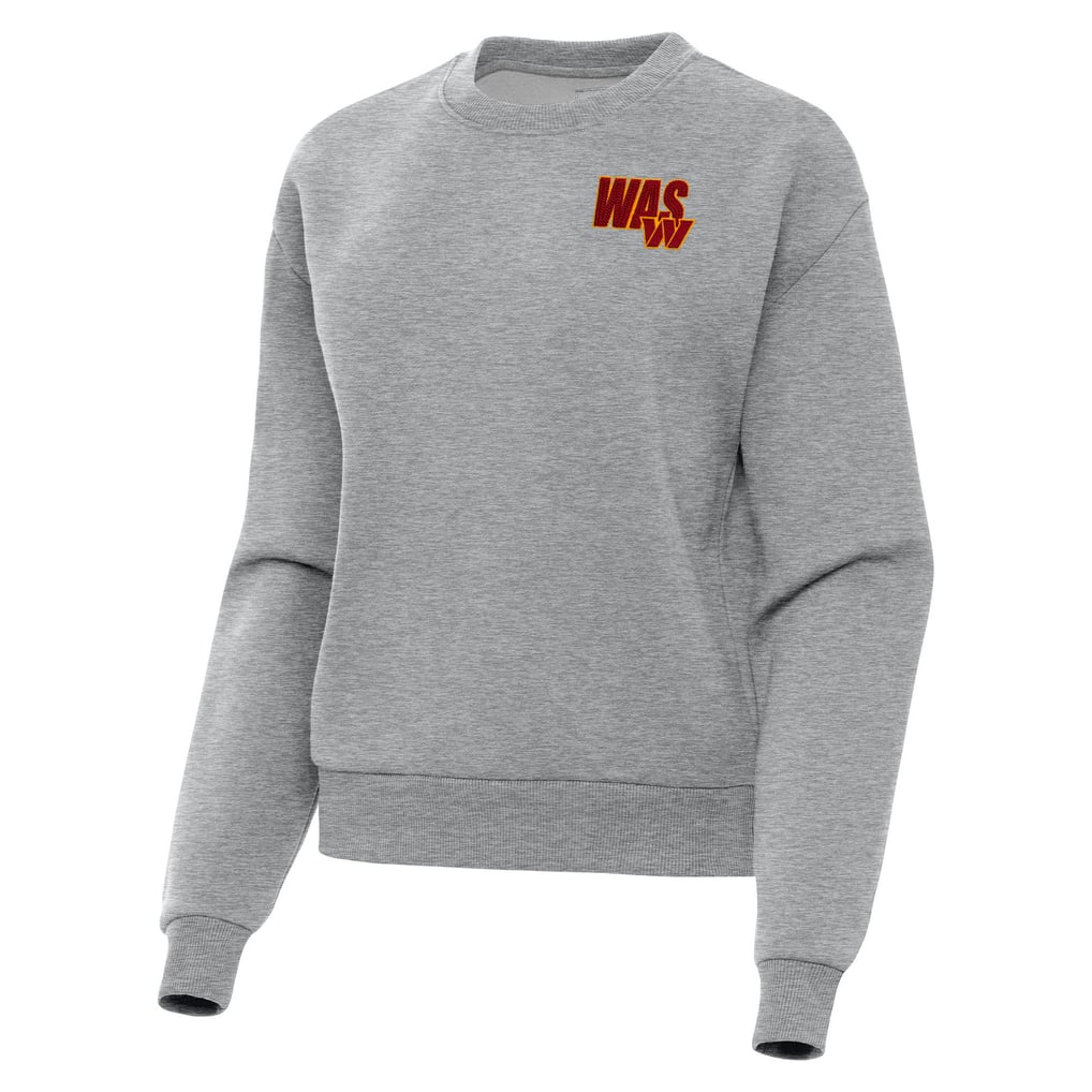  Washington Commanders Antigua Women's Victory Pullover Sweatshirt - Heather Gray