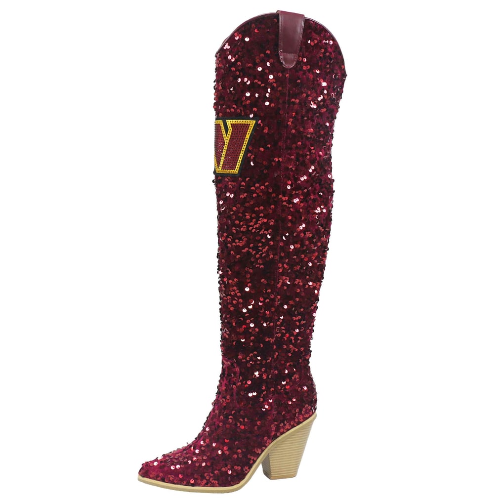 Washington Commanders Cuce Women's Over-the-Knee Sequin Boots