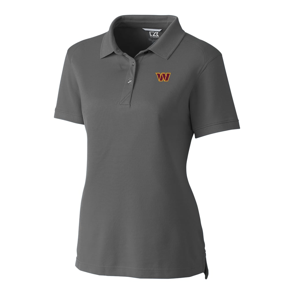 Washington Commanders Cutter & Buck Women's Advantage DryTec Tri-Blend Pique Polo - Gray