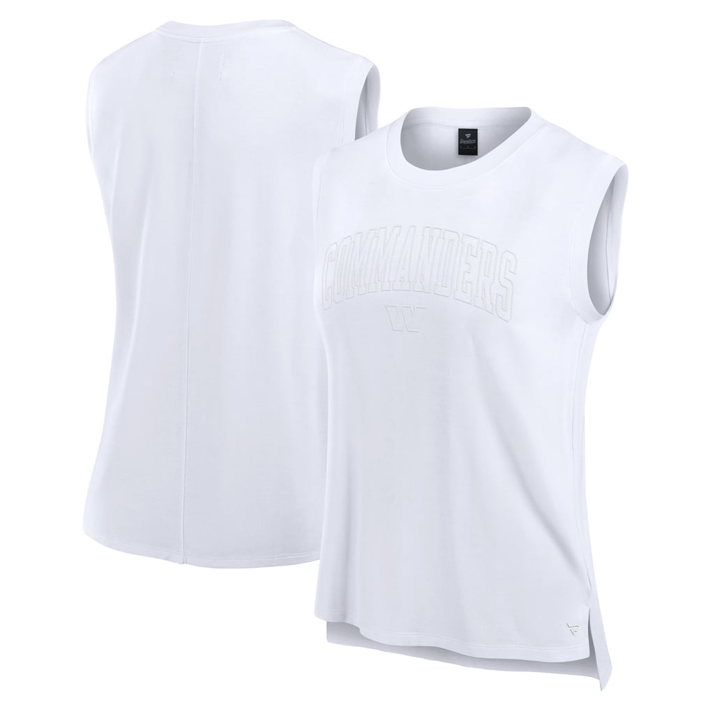Washington Commanders Fanatics Women's Studio Gym Tank Top - White