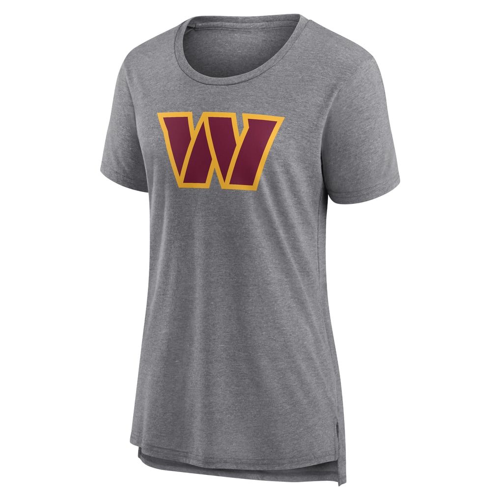 Washington Commanders Women's Heritage Custom Name & Number Tri-Blend T-Shirt - Gray