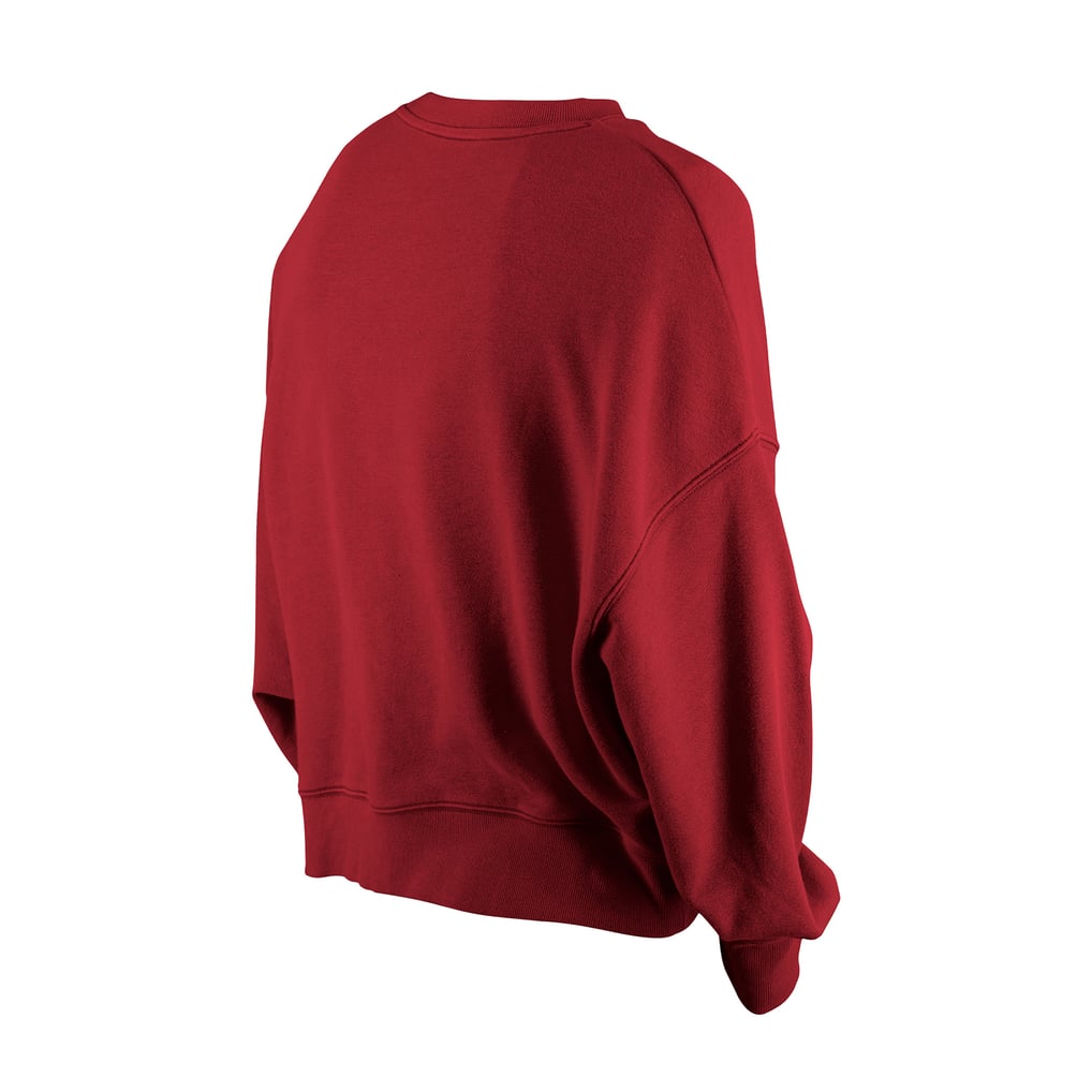 Washington Commanders New Era Women's Oversized Throwback Mineral Wash Crew Neck Sweatshirt - Black