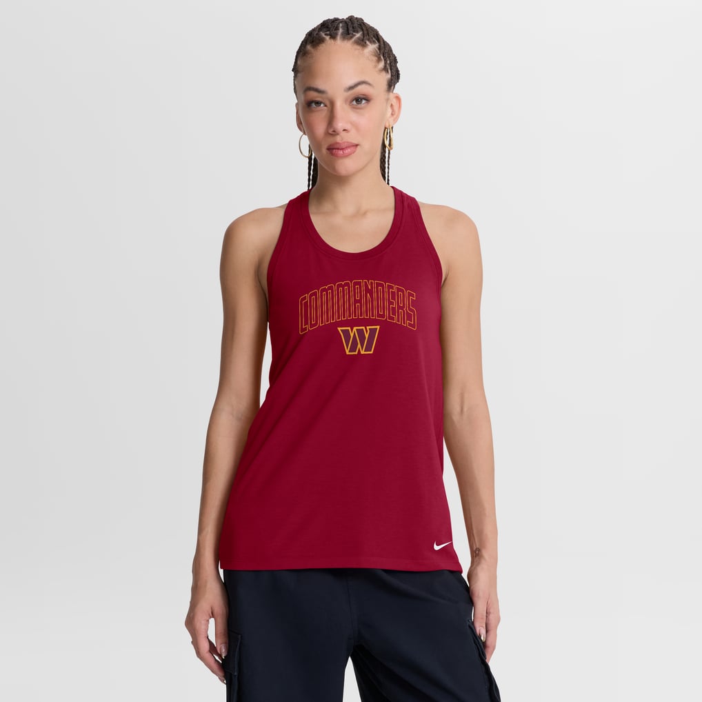Washington Commanders Nike Women's Primetime Tri-Blend Dri-FIT Tank Top - Burgundy