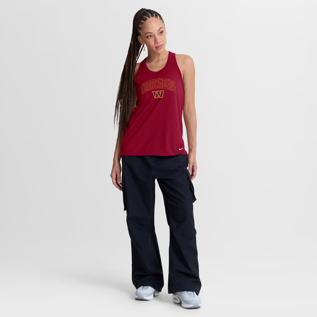 Washington Commanders Nike Women's Primetime Tri-Blend Dri-FIT Tank Top - Burgundy