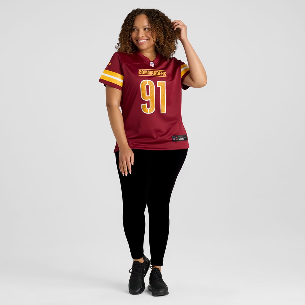 Deatrich Wise Jr. Washington Commanders Nike Women's Team Game Jersey -  Burgundy