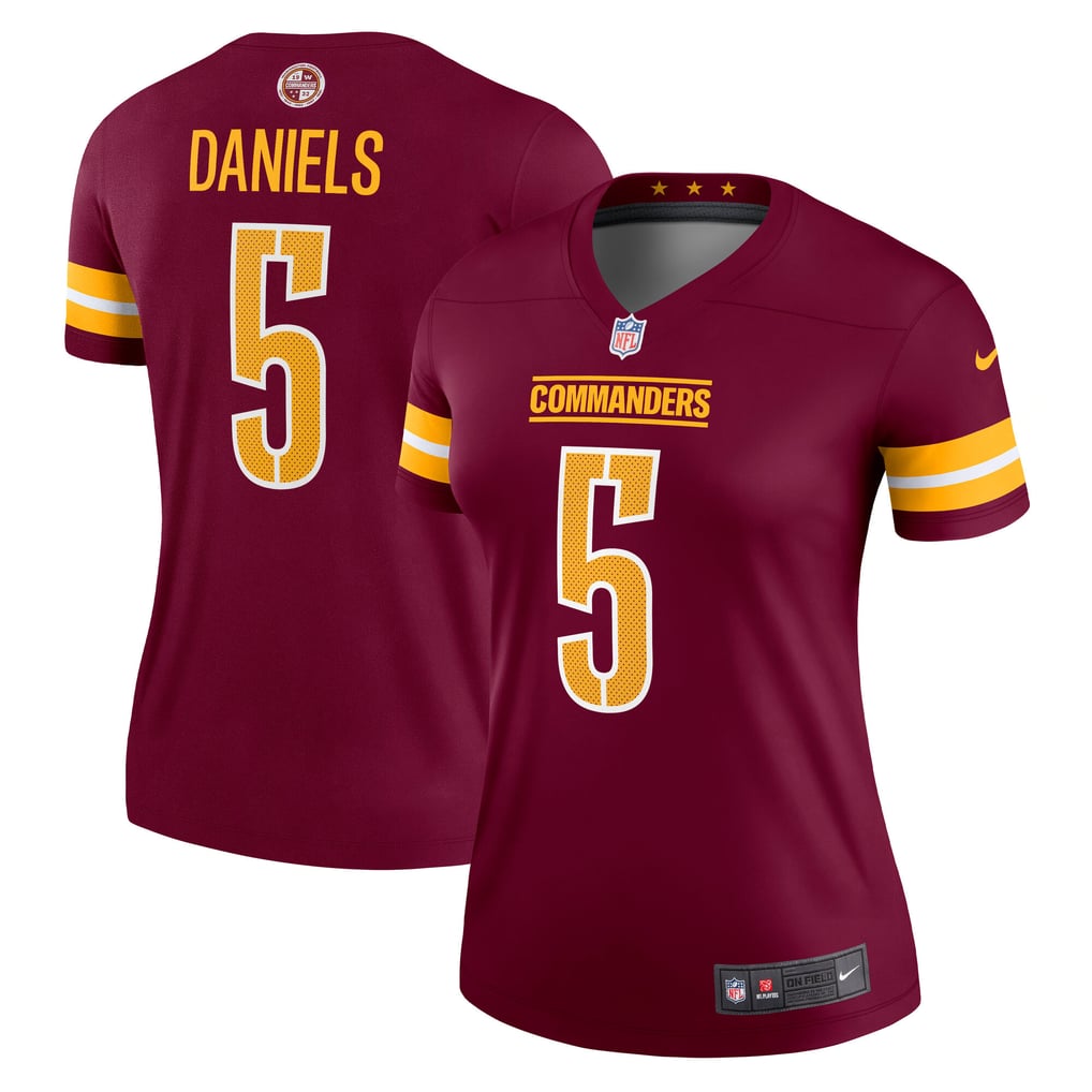 Jayden Daniels Washington Commanders Nike Women's Legend Player Performance Top -  Burgundy