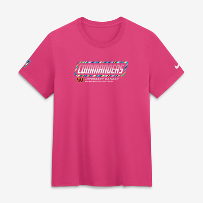  Washington Commanders Nike Women's 2026 NFL Crucial Catch Tri-Blend Dri-FIT T-Shirt - Pink