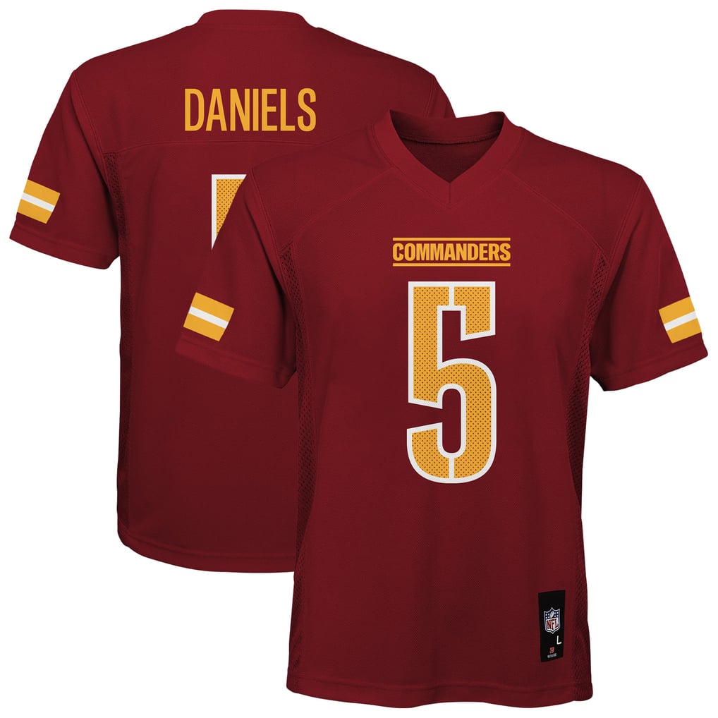 Jayden Daniels Washington Commanders Youth Replica Jersey - Burgundy