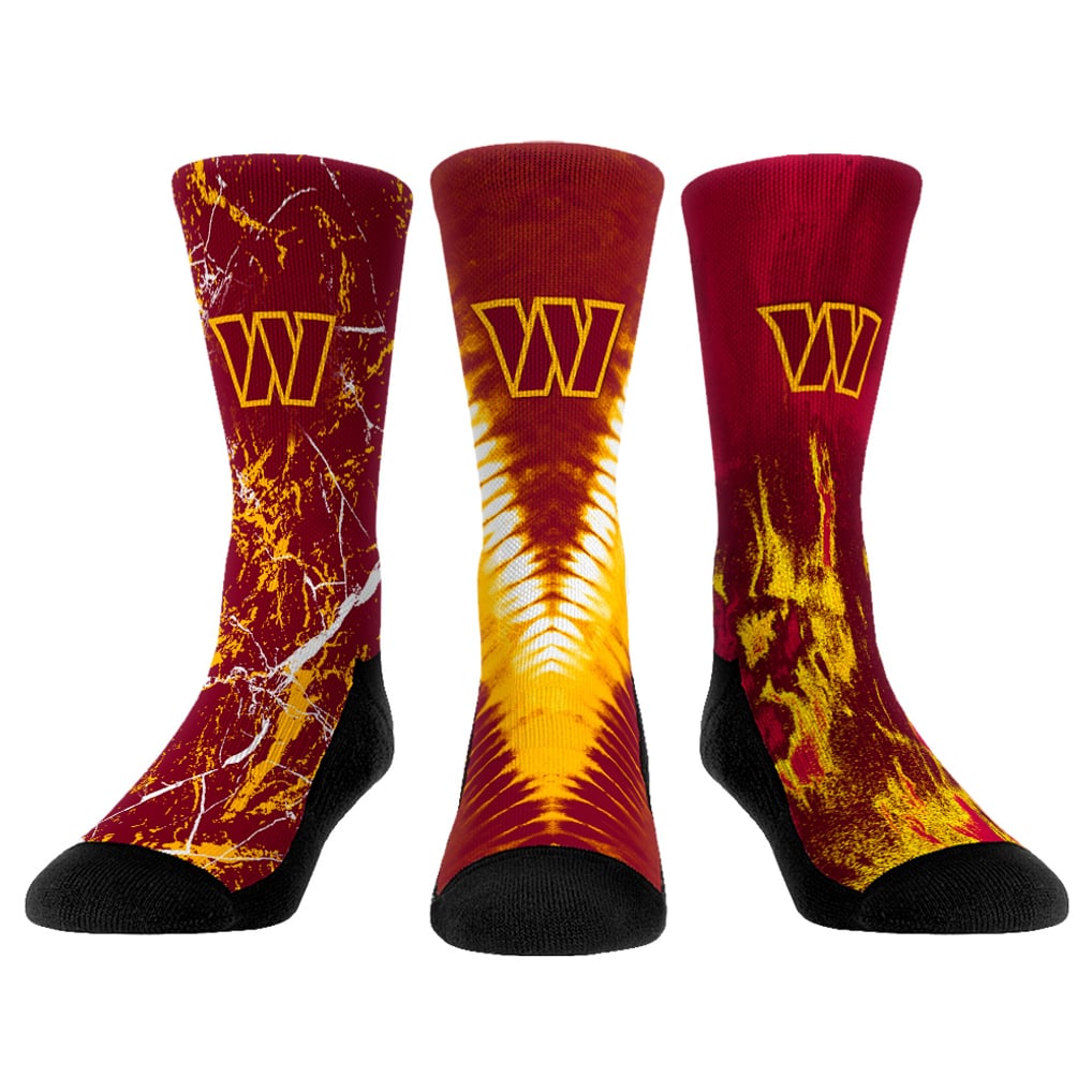 Washington Commanders Rock Em Socks Youth 3-Pack Crew Socks Set