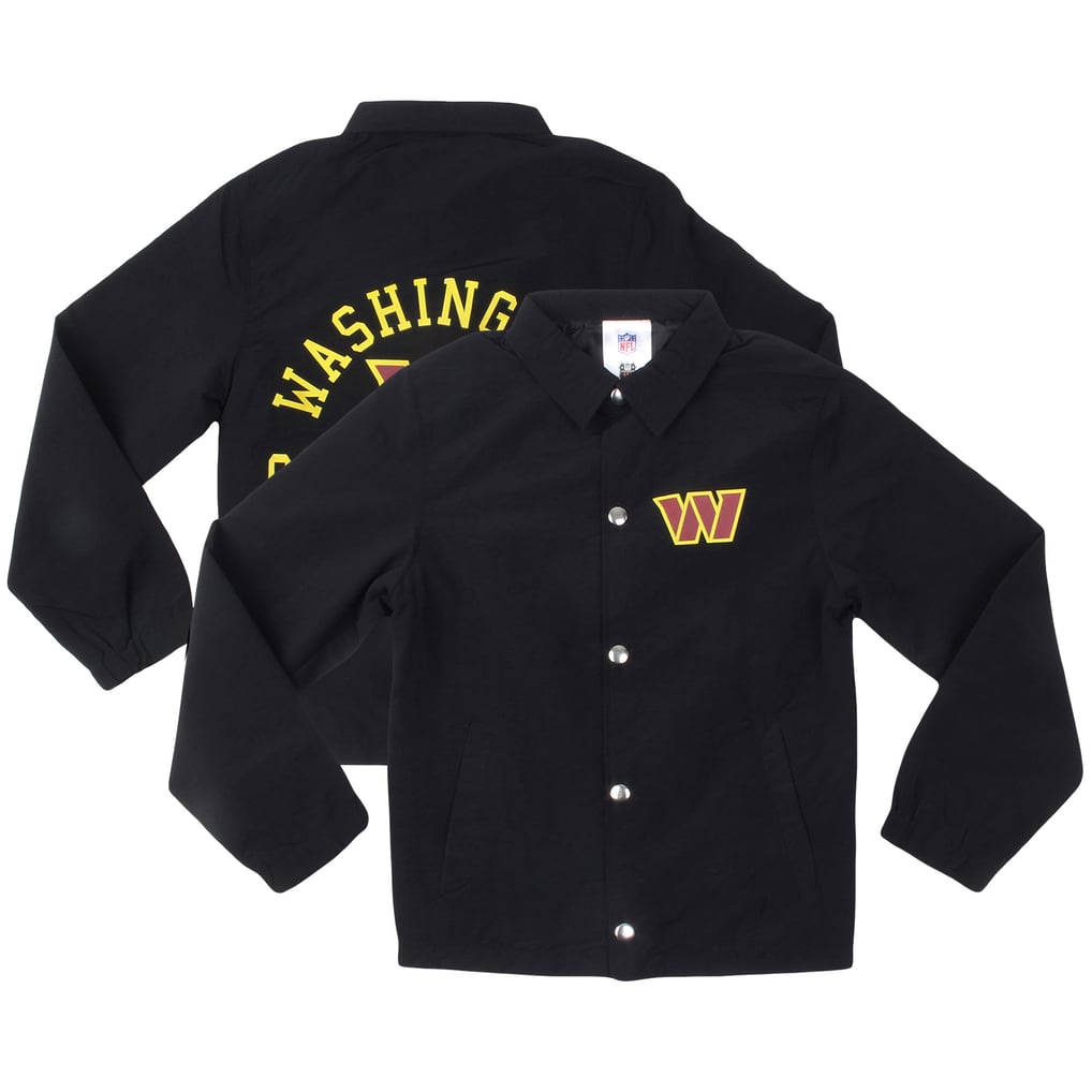  Washington Commanders Wes & Willy Youth T Buck's Full-Snap Coaching Jacket - Black