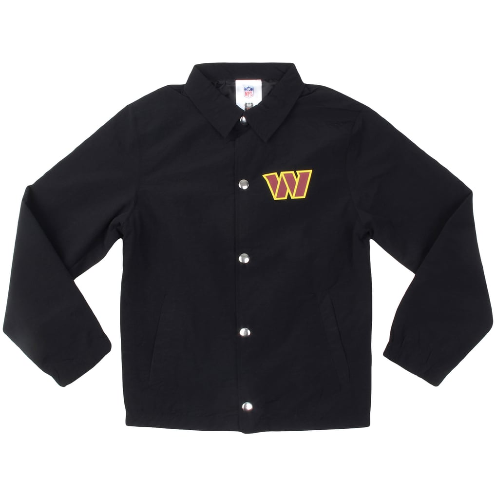  Washington Commanders Wes & Willy Youth T Buck's Full-Snap Coaching Jacket - Black