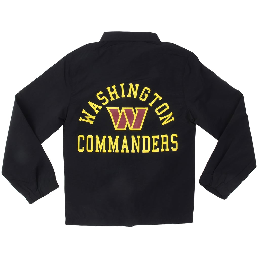  Washington Commanders Wes & Willy Youth T Buck's Full-Snap Coaching Jacket - Black