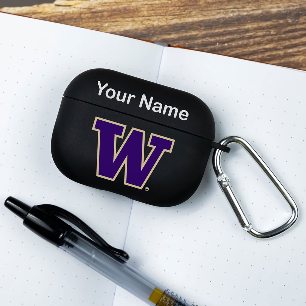 Washington Huskies Affinity Bands Personalized AirPods Pro Case Cover