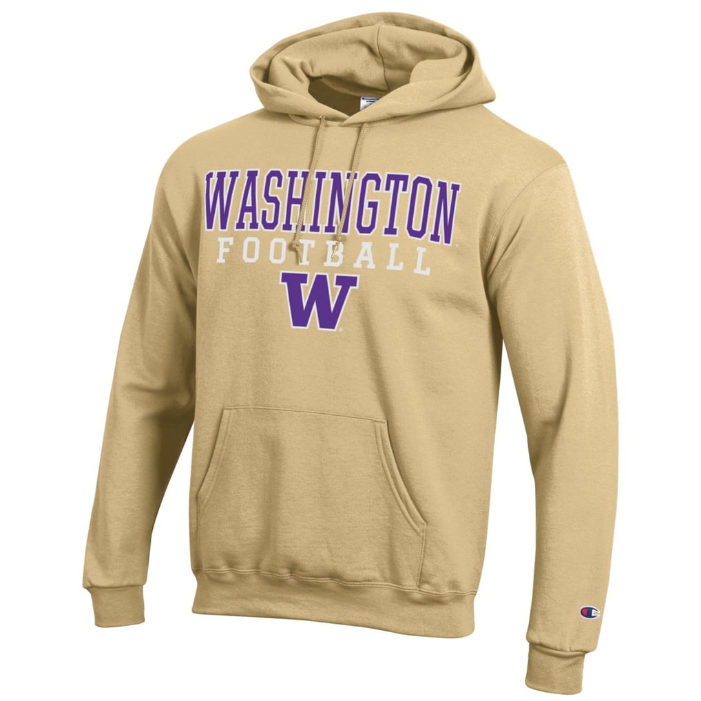 Washington Huskies Champion Football Stack Pullover Hoodie - Gold