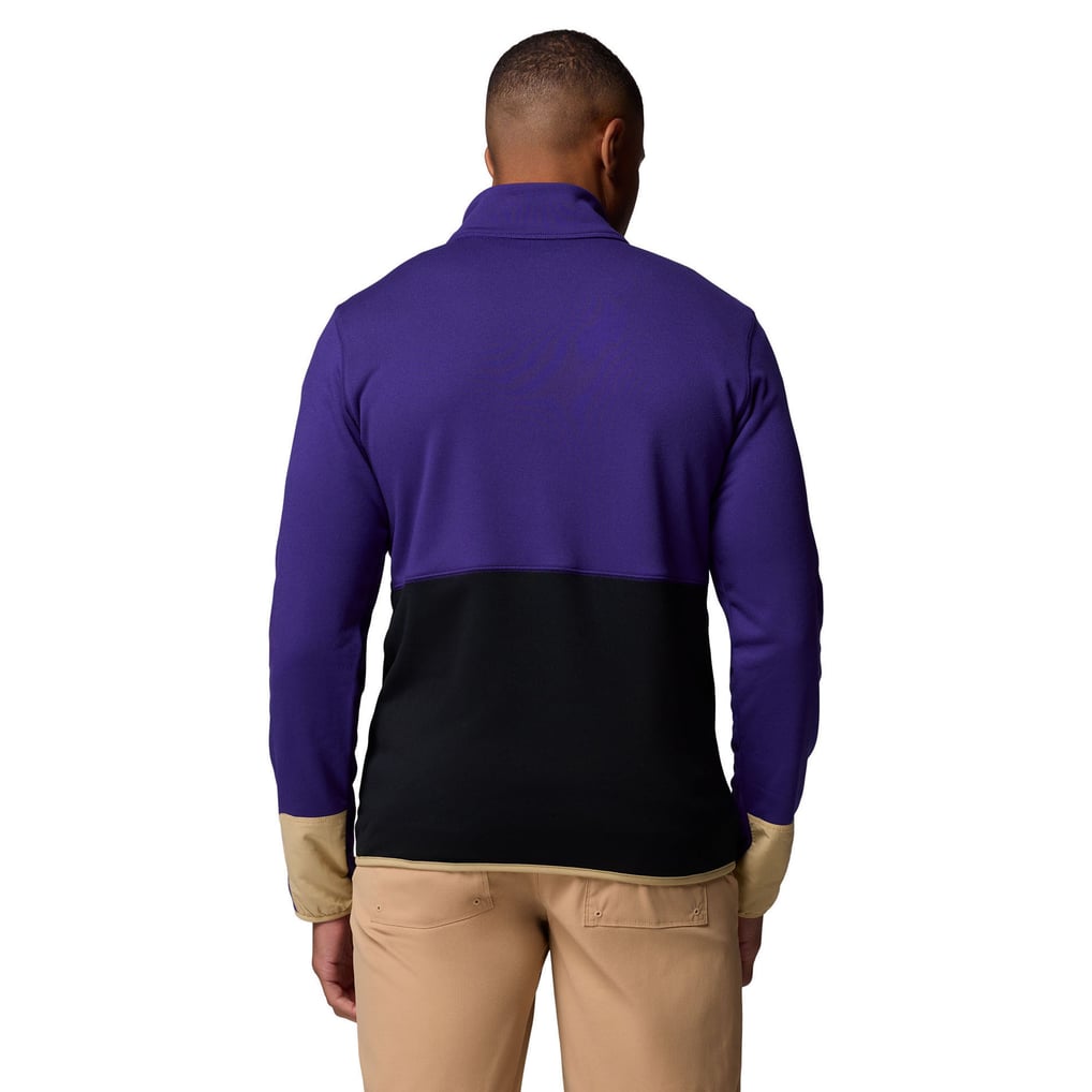 Washington Huskies Columbia Hike Omni-Wick Half-Zip Pullover - Purple/Black
