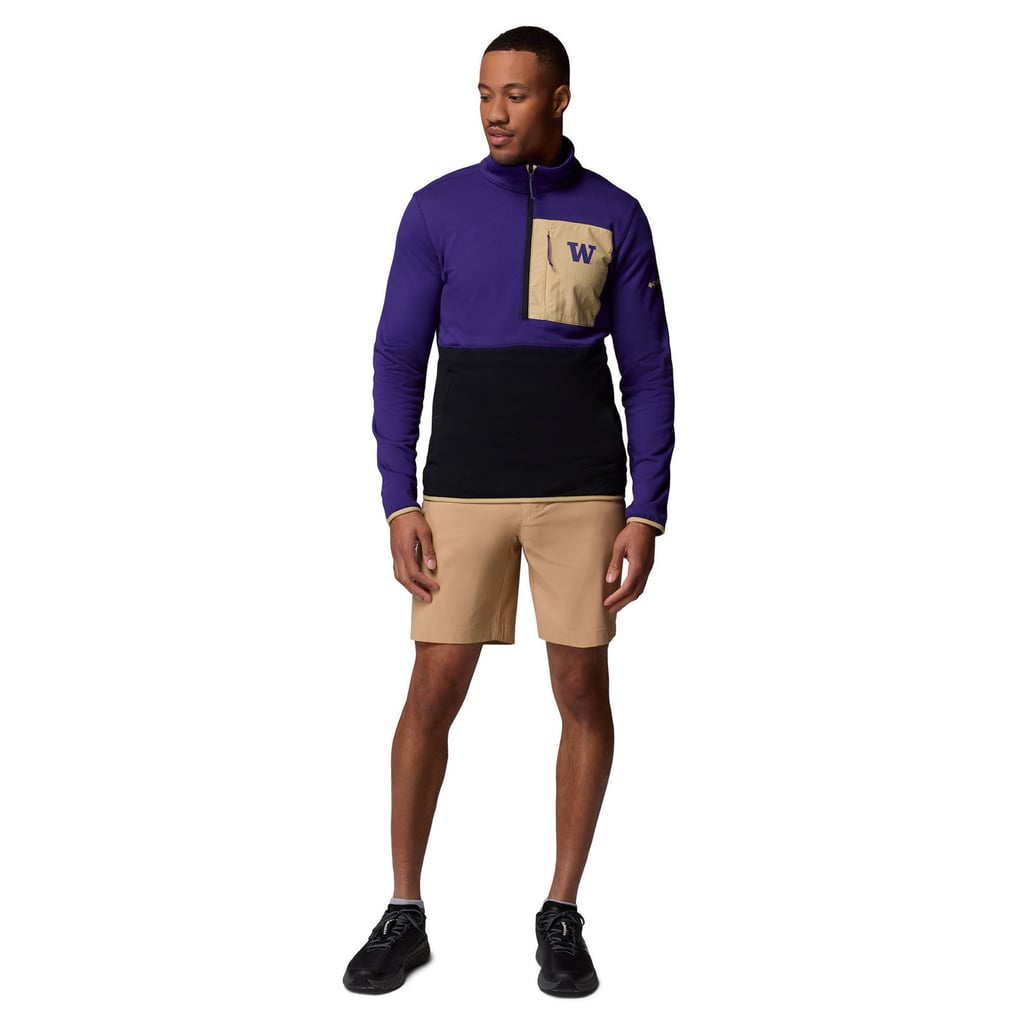 Washington Huskies Columbia Hike Omni-Wick Half-Zip Pullover - Purple/Black