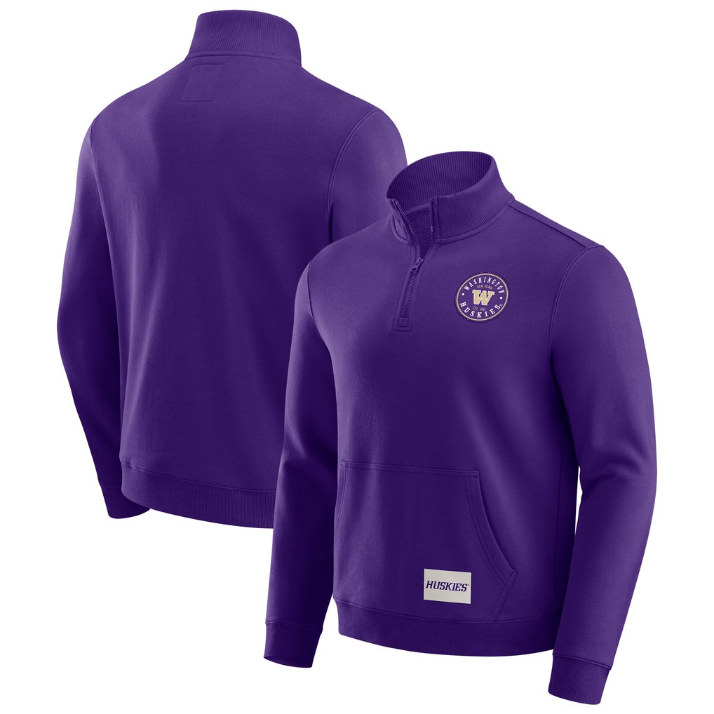 Washington Huskies Darius Rucker Collection by Fanatics Quarter-Zip Pullover - Purple