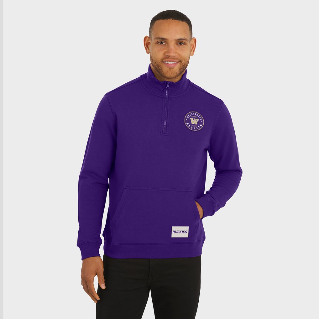 Washington Huskies Darius Rucker Collection by Fanatics Quarter-Zip Pullover - Purple