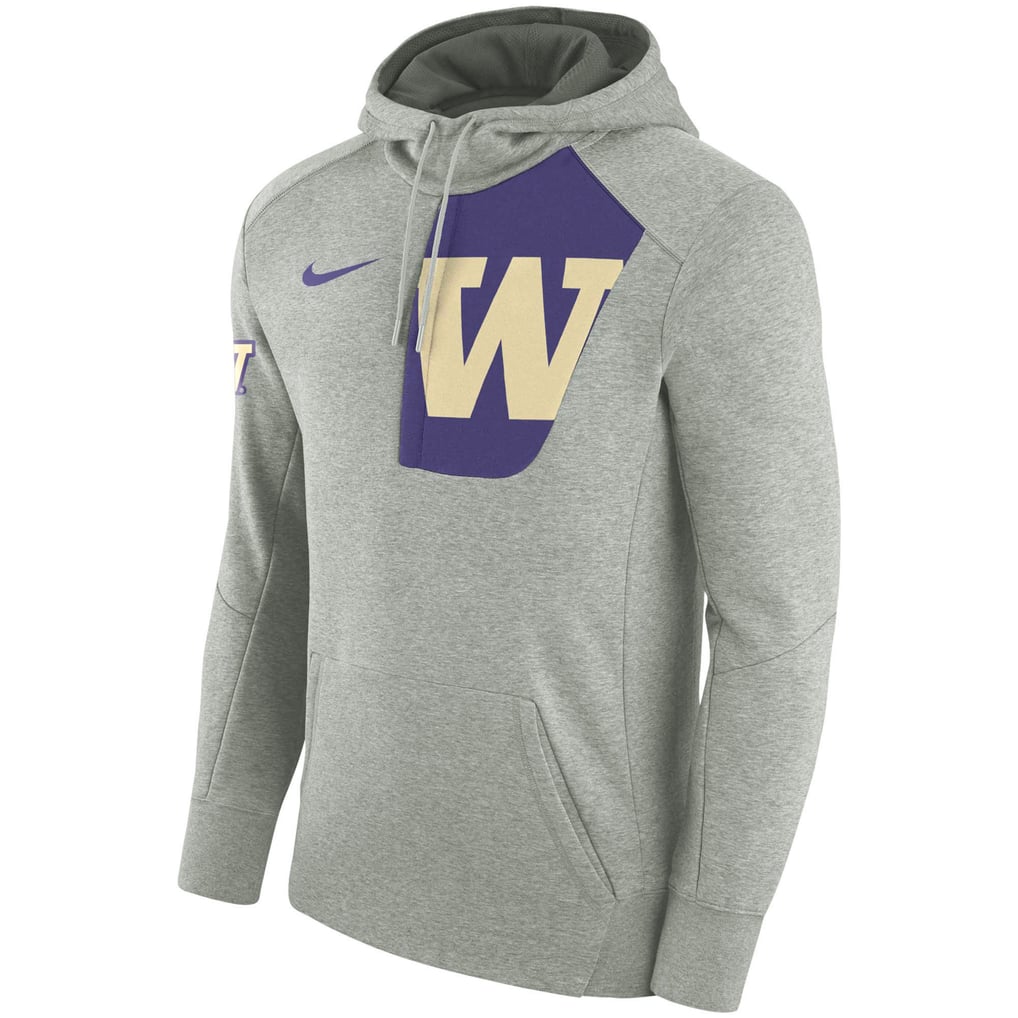 Washington Huskies Nike Fly Rush Pullover Hoodie - Charcoal