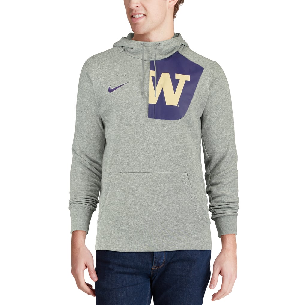 Washington Huskies Nike Fly Rush Pullover Hoodie - Charcoal