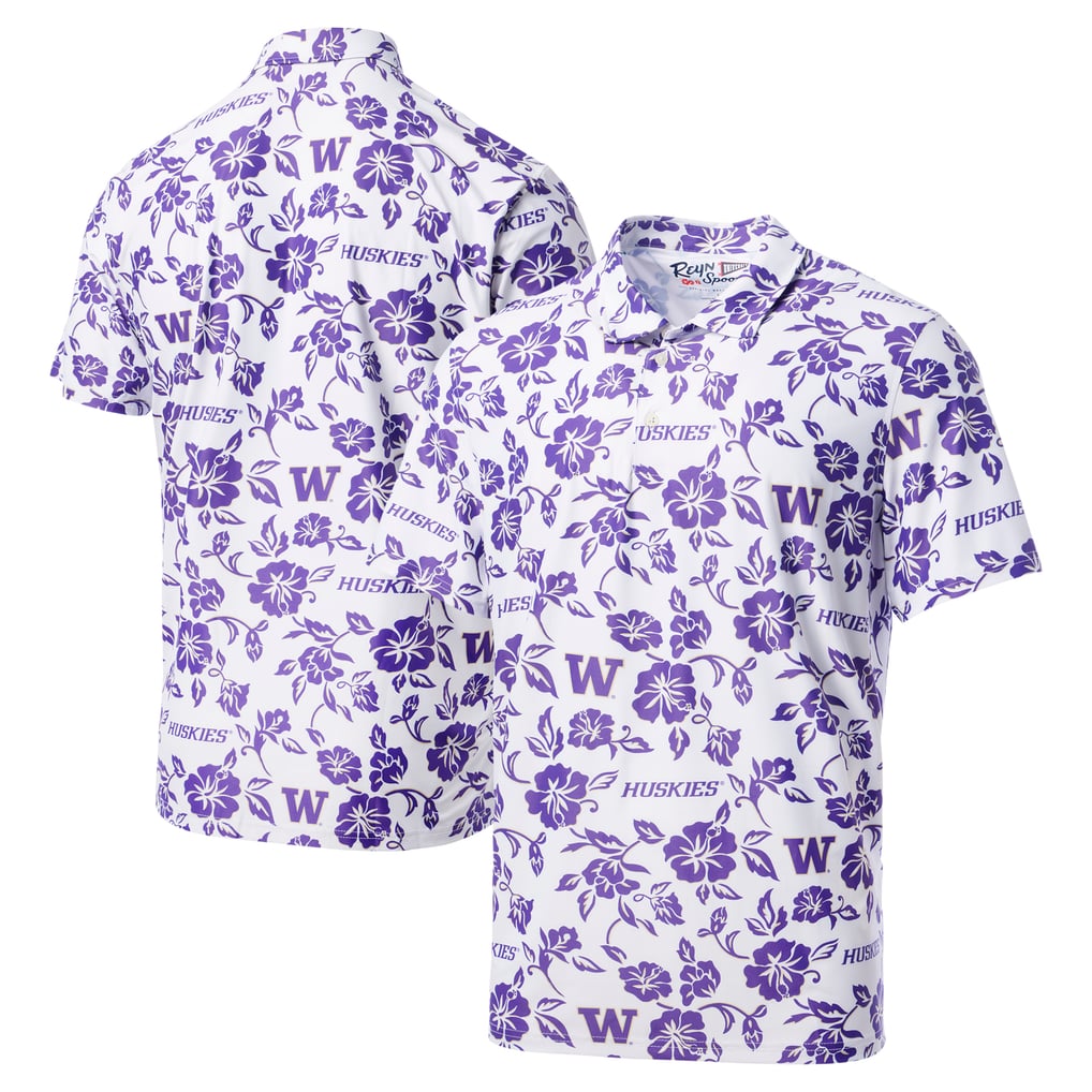 Washington Huskies Reyn Spooner Performance Polo - White