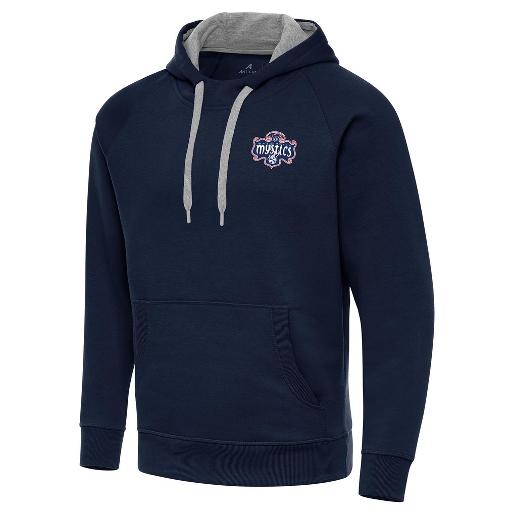 Washington Mystics Antigua Victory Pullover Hoodie - Navy