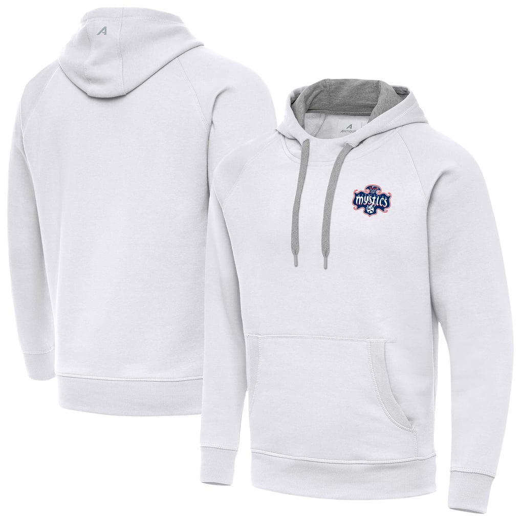 Washington Mystics Antigua Victory Pullover Hoodie - White