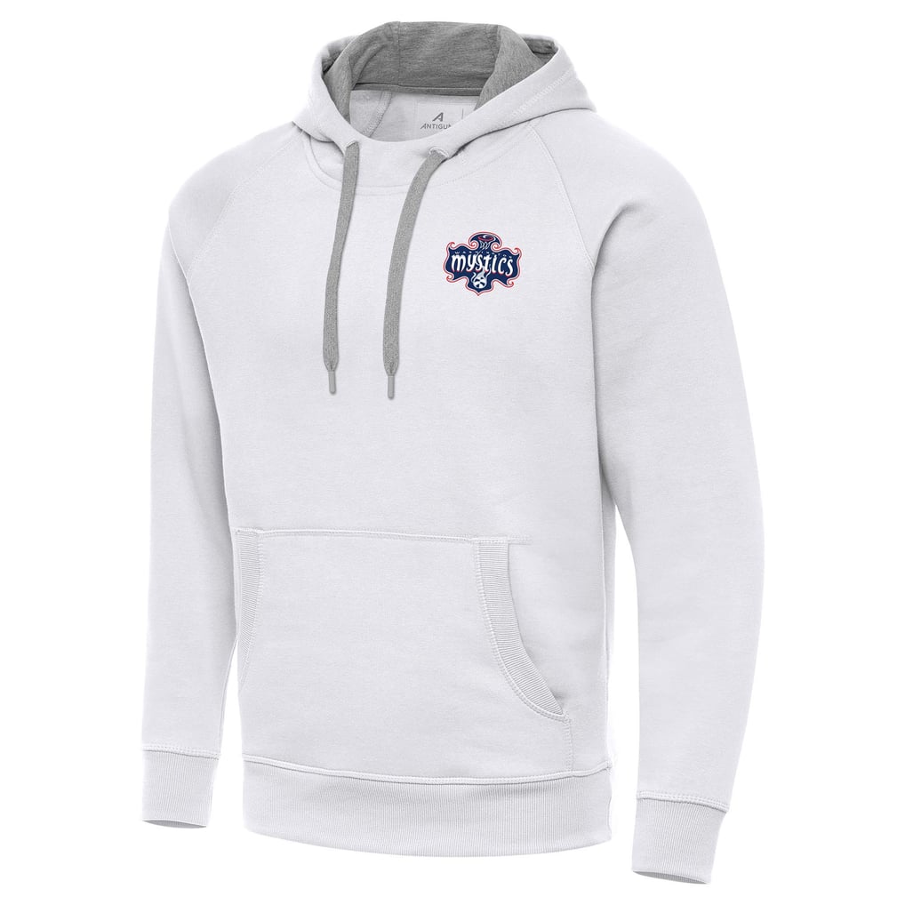 Washington Mystics Antigua Victory Pullover Hoodie - White