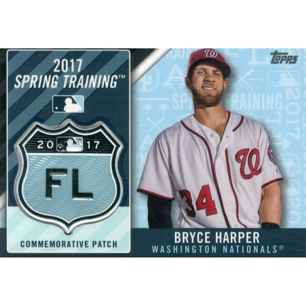 2017 Topps Spring Training Logo Patch #MLBSTBH Bryce Harper