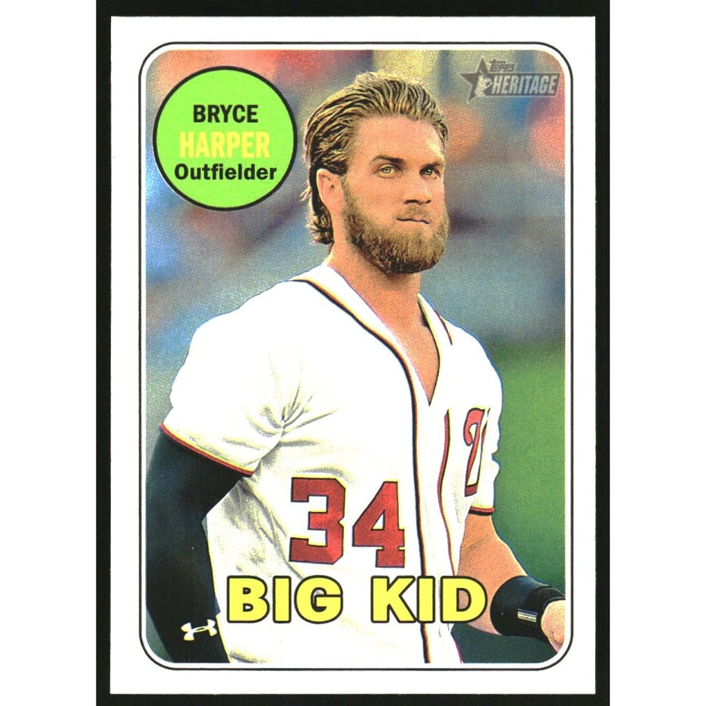 2018 Topps Heritage Nickname Variations #22 Bryce Harper