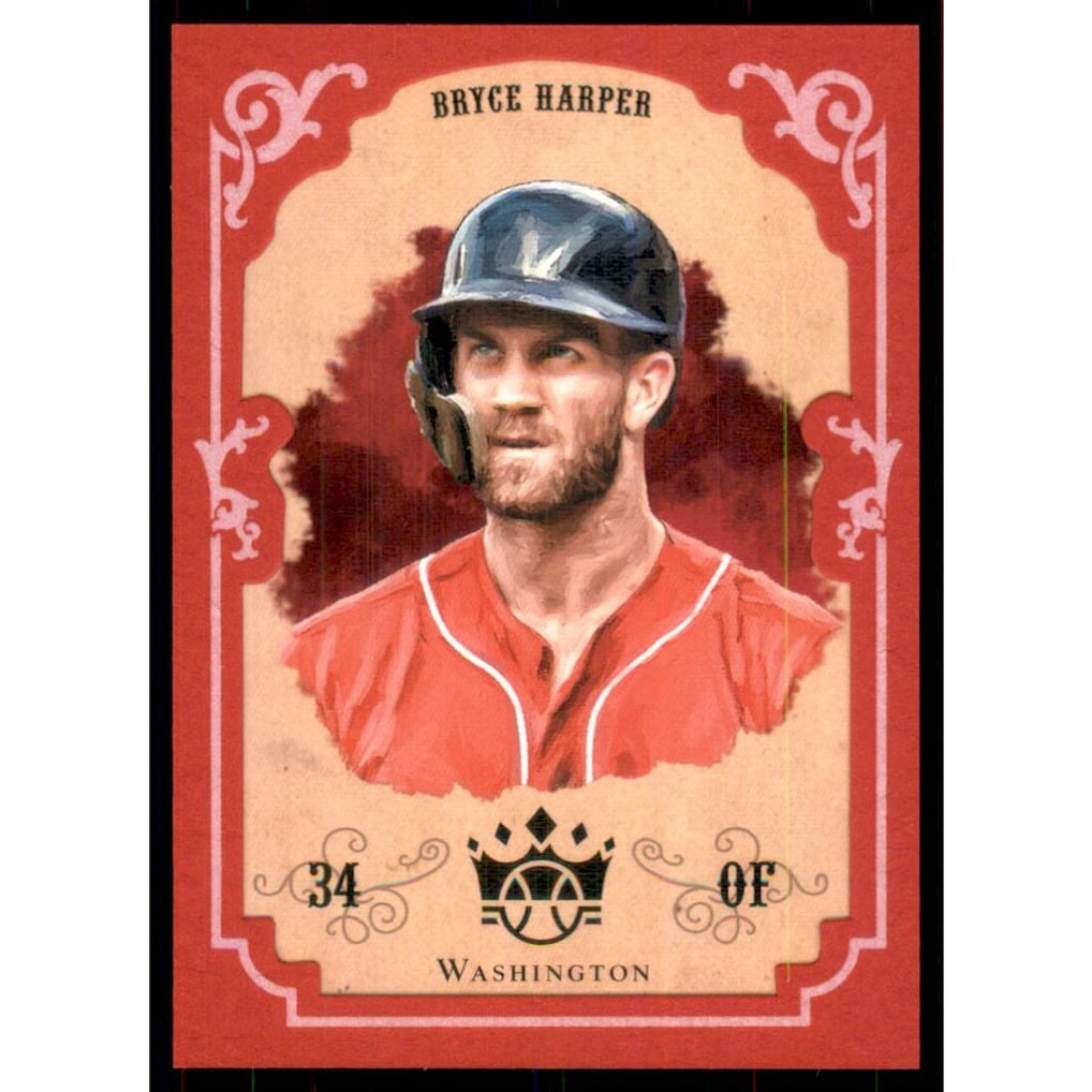 2019 Diamond Kings '04 DK Retro Red Frame #9 Bryce Harper