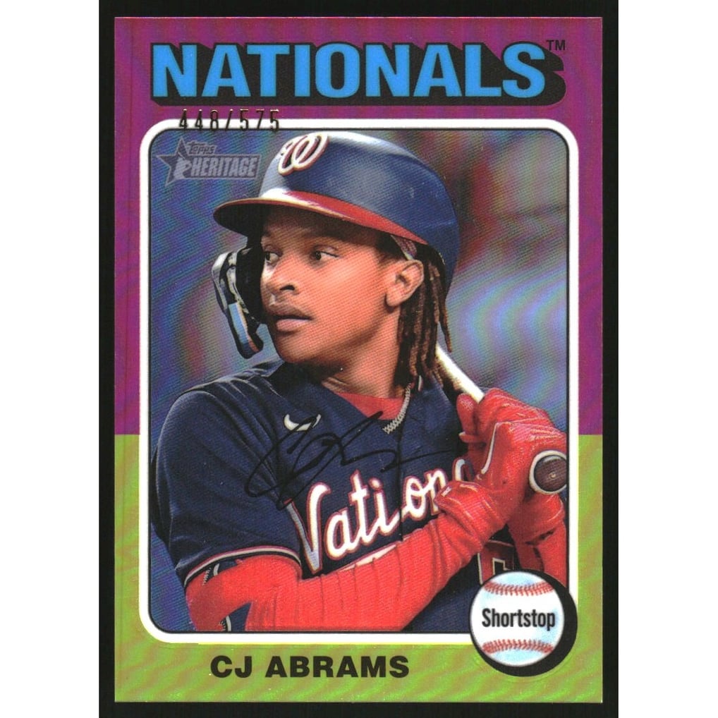 2024 Topps Heritage Chrome Refractors #446 CJ Abrams