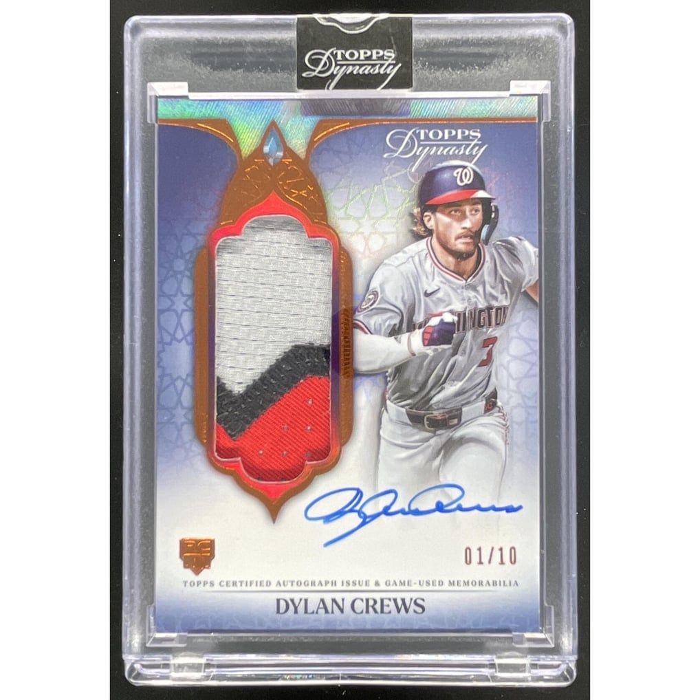 2025 Topps Dynasty Autographed Patch B Design #DAPB-DC3 Dylan Crews RC Auto /10