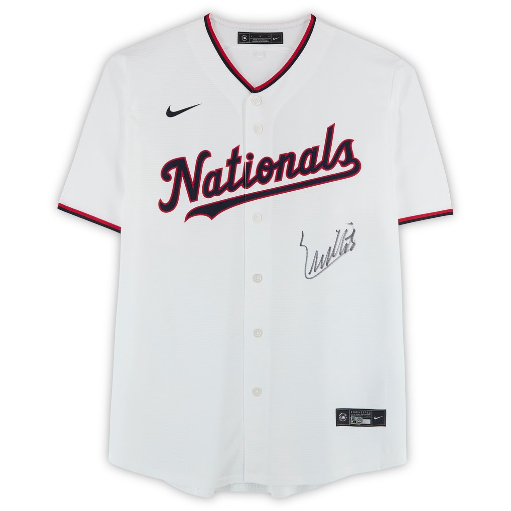 Eli Willits Washington Nationals Autographed Fanatics Authentic White Nike Replica Jersey