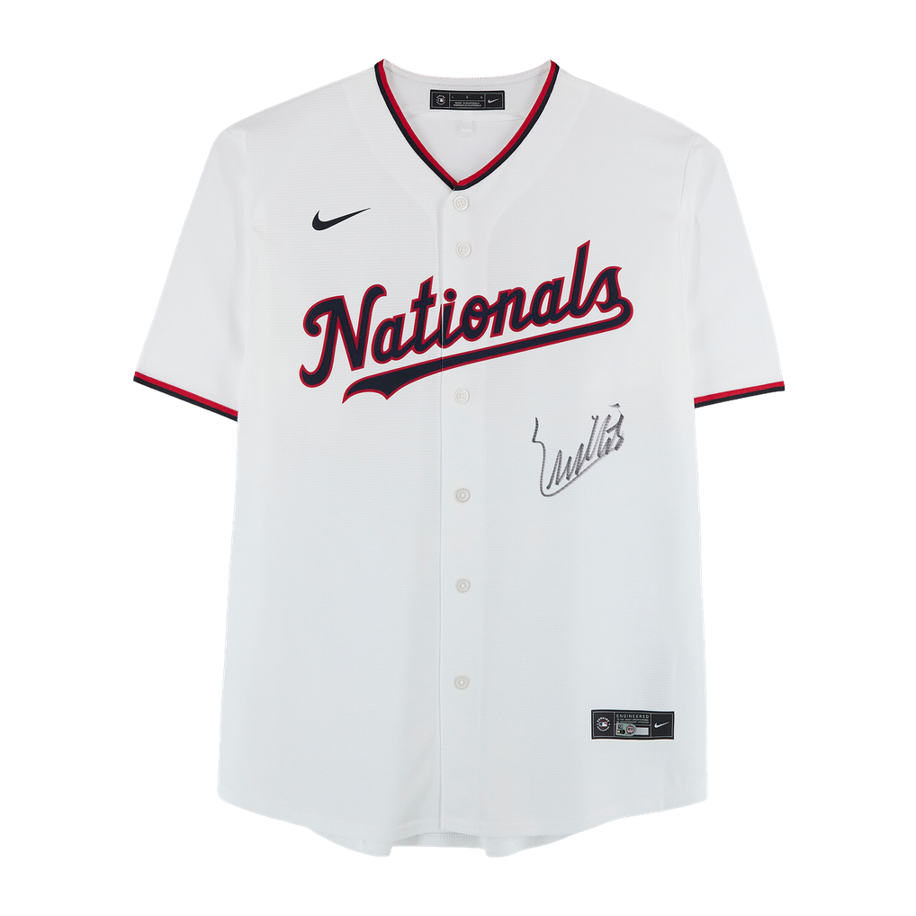 Eli Willits Washington Nationals Autographed Fanatics Authentic White Nike Replica Jersey