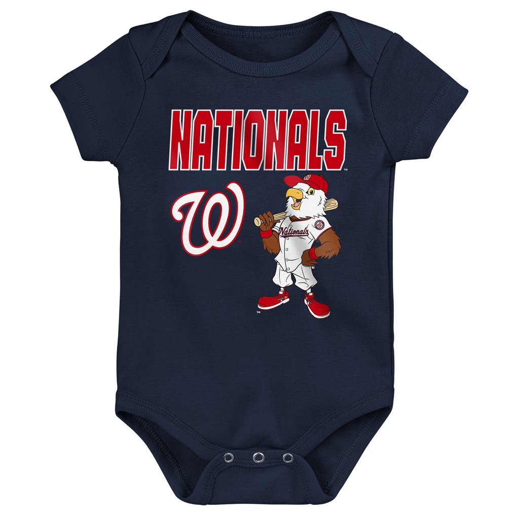 Washington Nationals Outerstuff Infant Home Plate 3-Piece Bodysuit Set