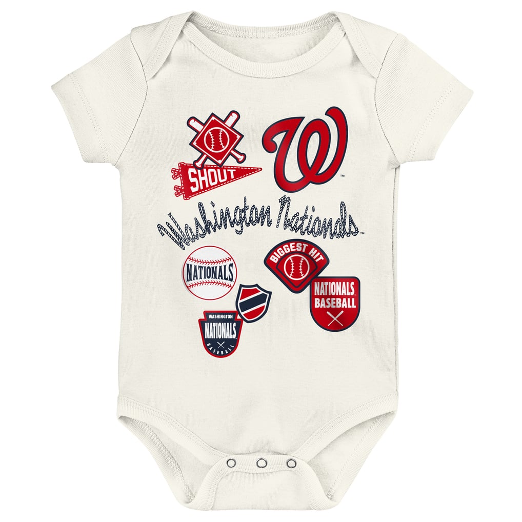 Washington Nationals Outerstuff Infant Home Plate 3-Piece Bodysuit Set