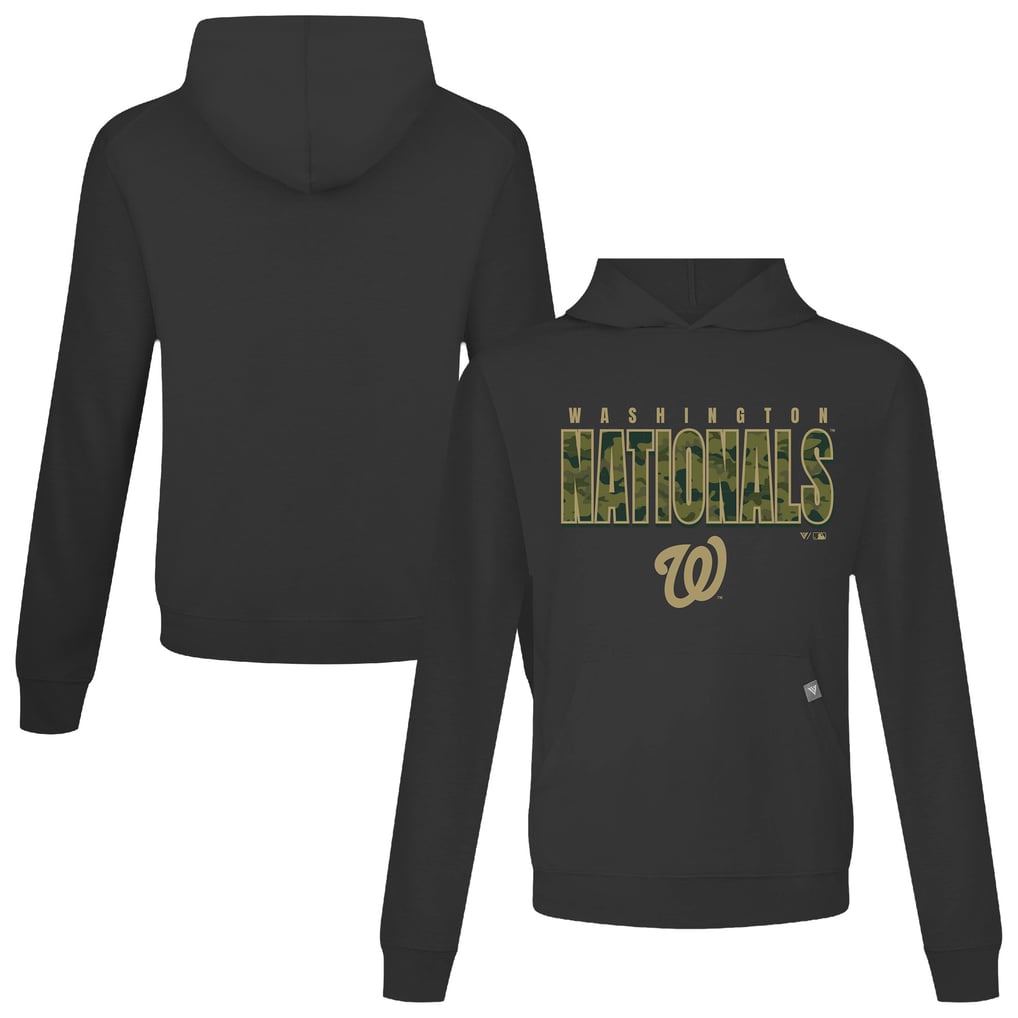  Washington Nationals Levelwear Relay Protect Pullover Hoodie - Black