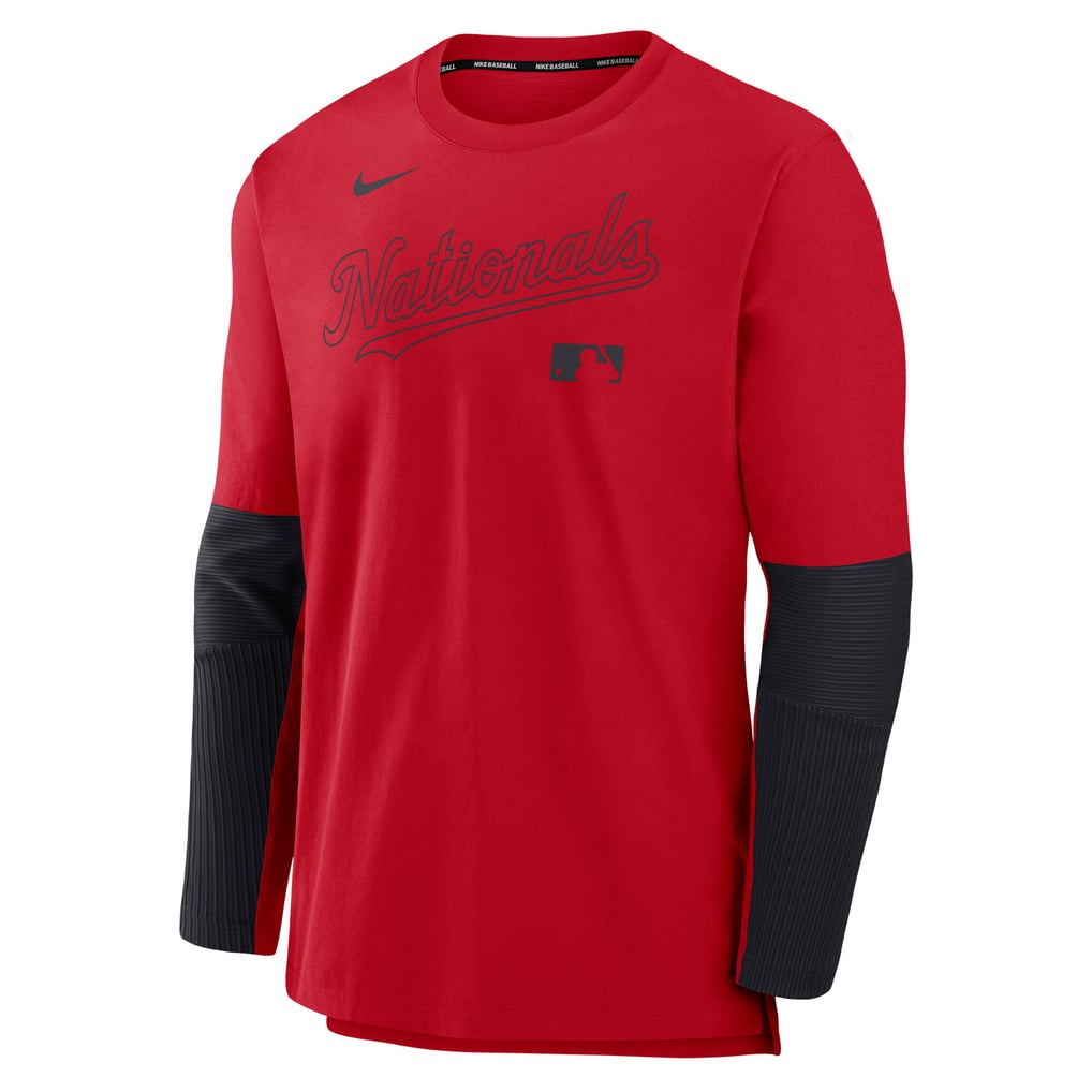Washington Nationals Nike Authentic Collection Player Dri-FIT Lightweight Pullover  - Red/Navy