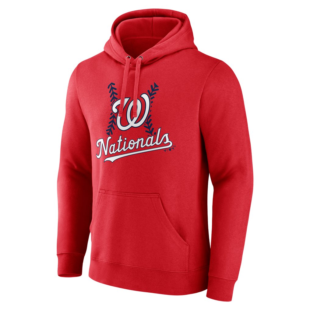  Washington Nationals Personalized Name & Number Fastball Pullover Hoodie - Red