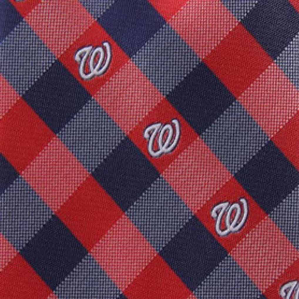 Washington Nationals Woven Checkered Tie