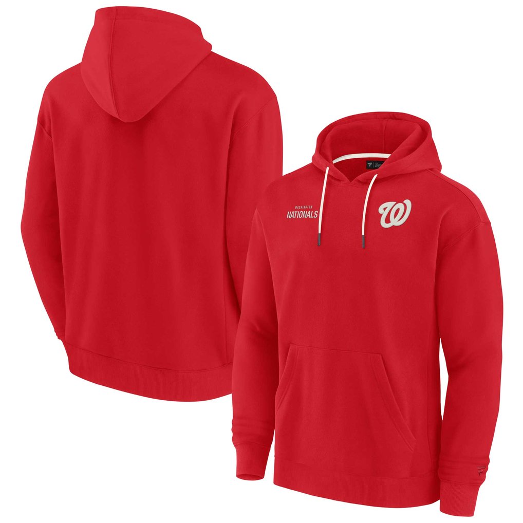 Washington Nationals Fanatics Unisex Elements Super Soft Fleece Pullover Hoodie - Red