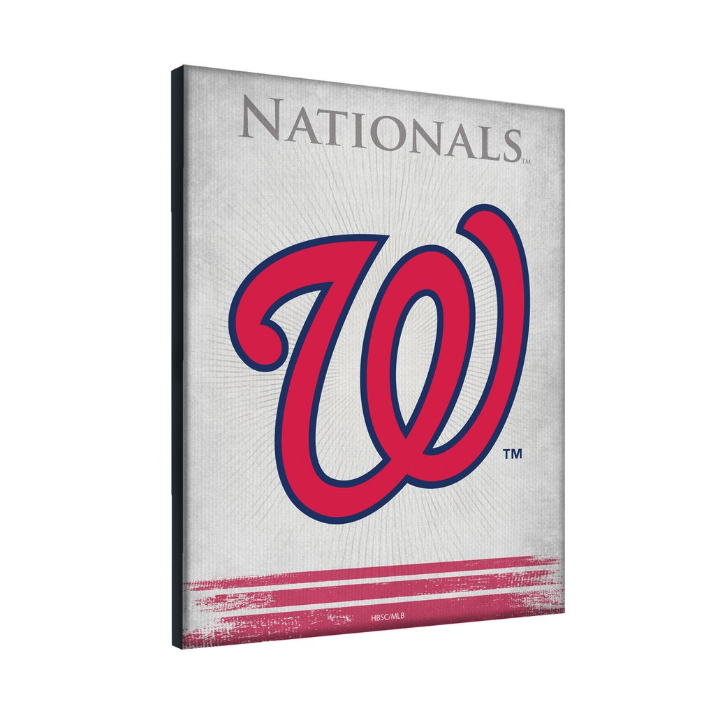 Washington Nationals 15" x 20" Splash Canvas Wall Art