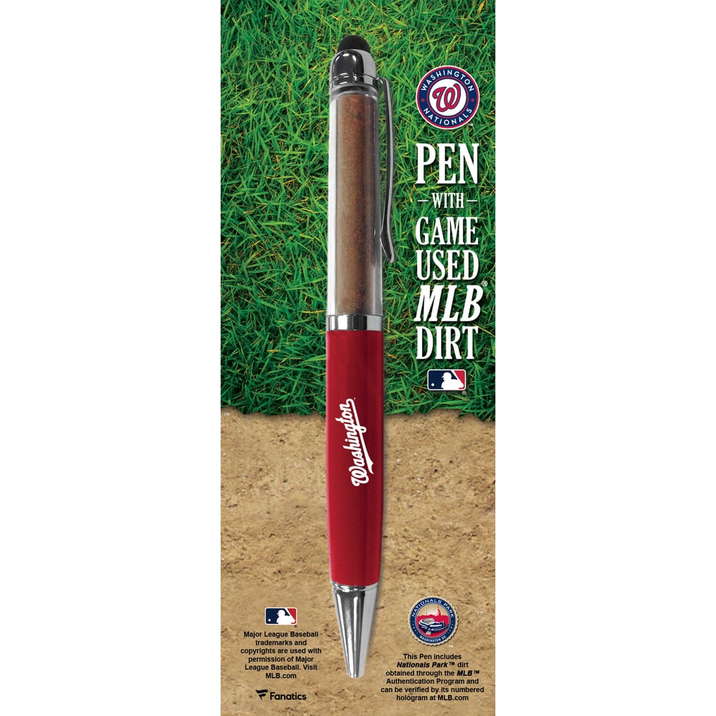 Washington Nationals Fanatics Authentic Executive Pen with Game-Used Dirt