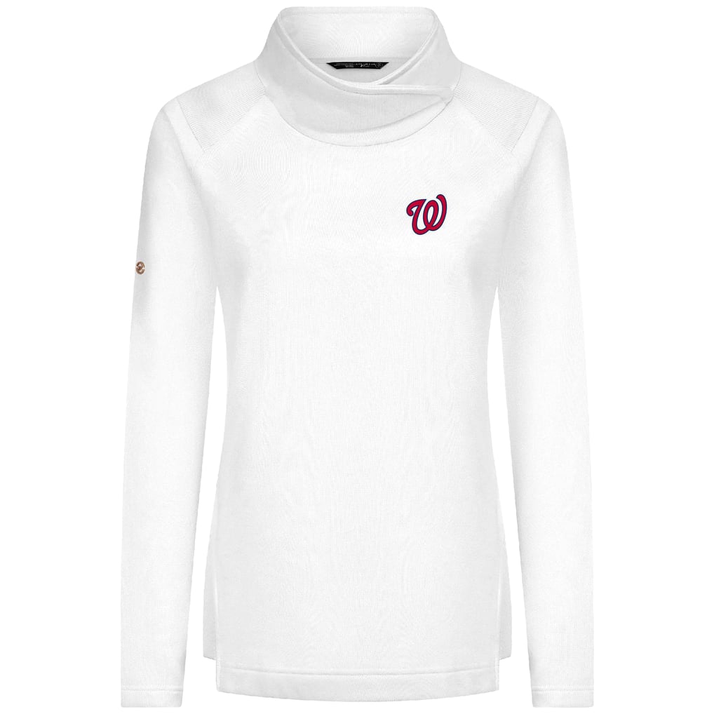Washington Nationals Levelwear Women's Advance Insignia 2.0 Raglan Pullover - White