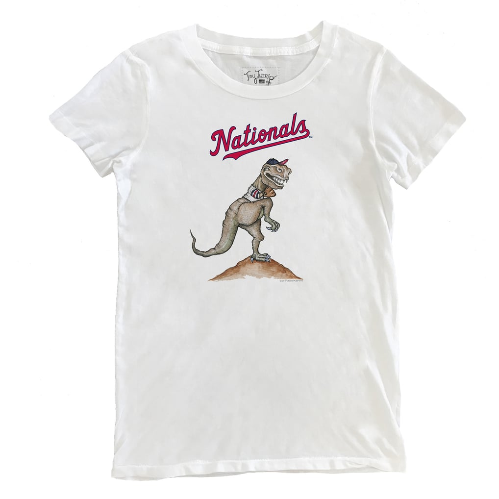 Washington Nationals Tiny Turnip Women's TT Rex T-Shirt - White