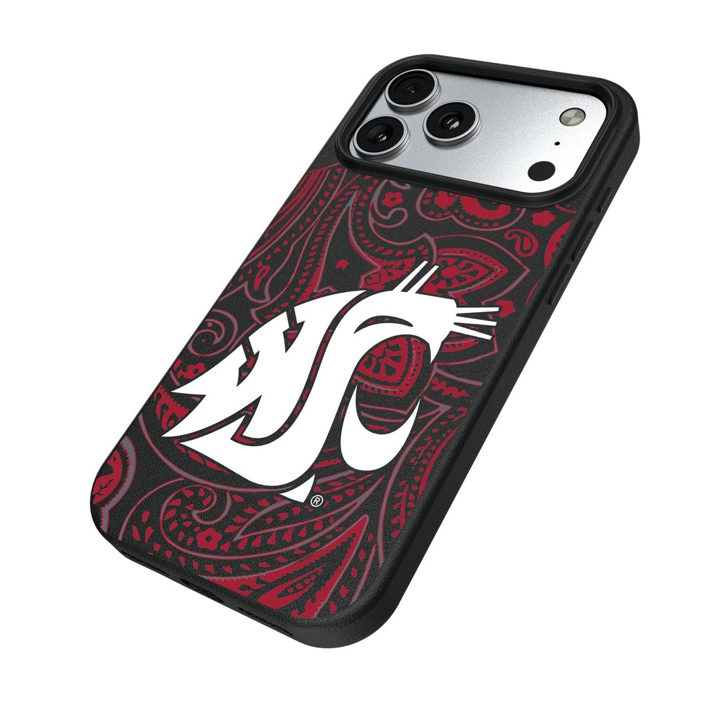 Washington State Cougars Keyscaper Paisley iPhone Magnetic Bump Case